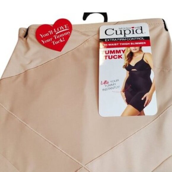 NWT Cupid Beige Women X-Firm Control TummyTuck HighWaist Thigh Slimmer Shapewear - Picture 6 of 7